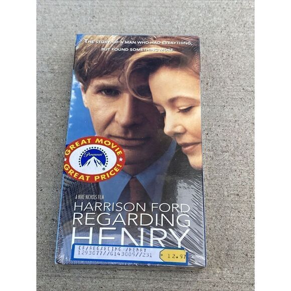 Regarding Henry, 1991 (VHS, 1992) Harrison Ford, Annette Bening, Bill Nunn - Picture 1 of 6